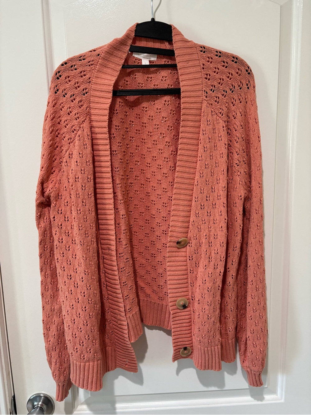 Women’s Lauren Conrad Button-Front Cardigan Sweater - Coral